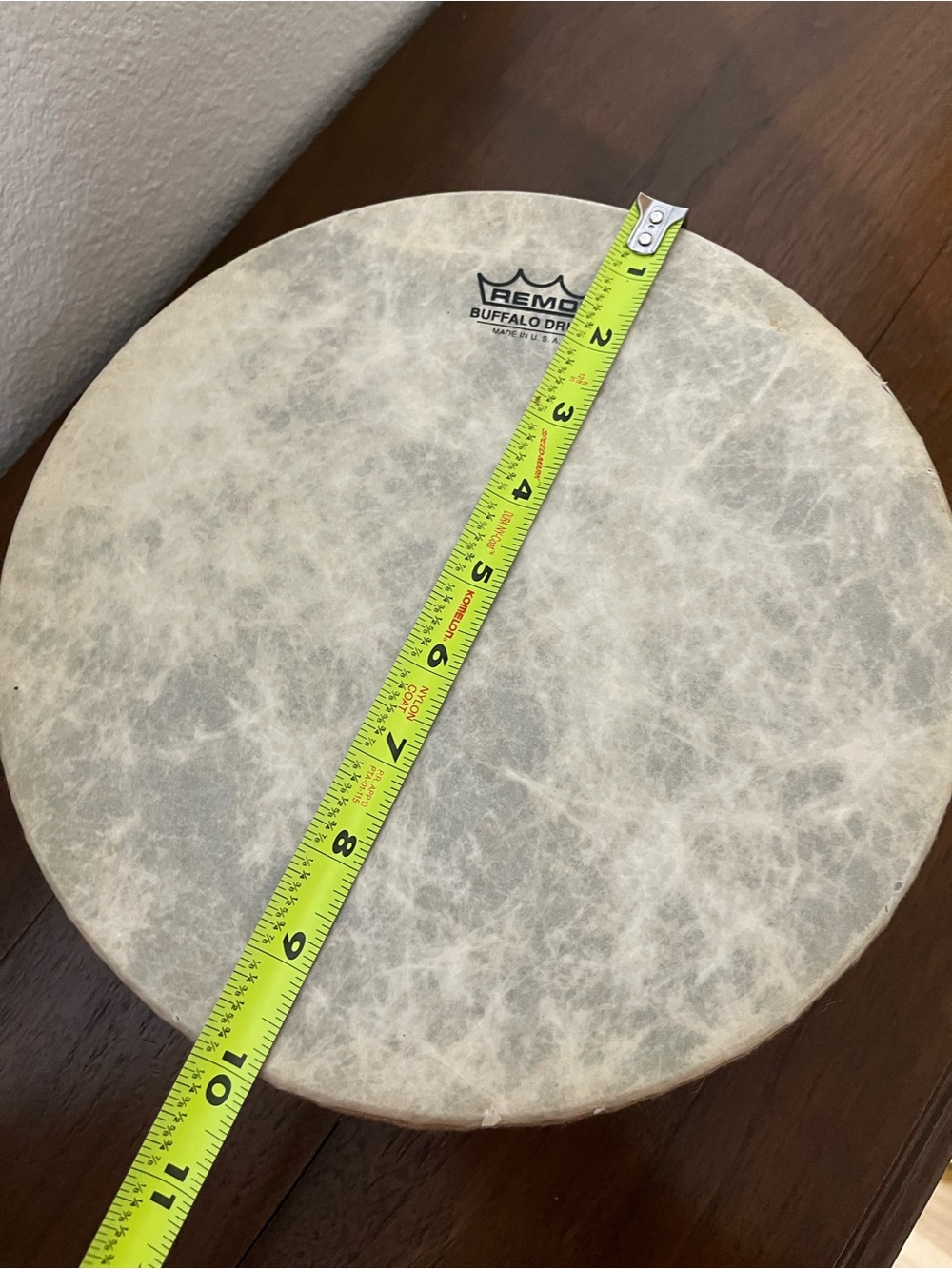 Remo Buffalo Drumhead Hand Drum - Natural Beige— no drumstick - Picture 5 of 7